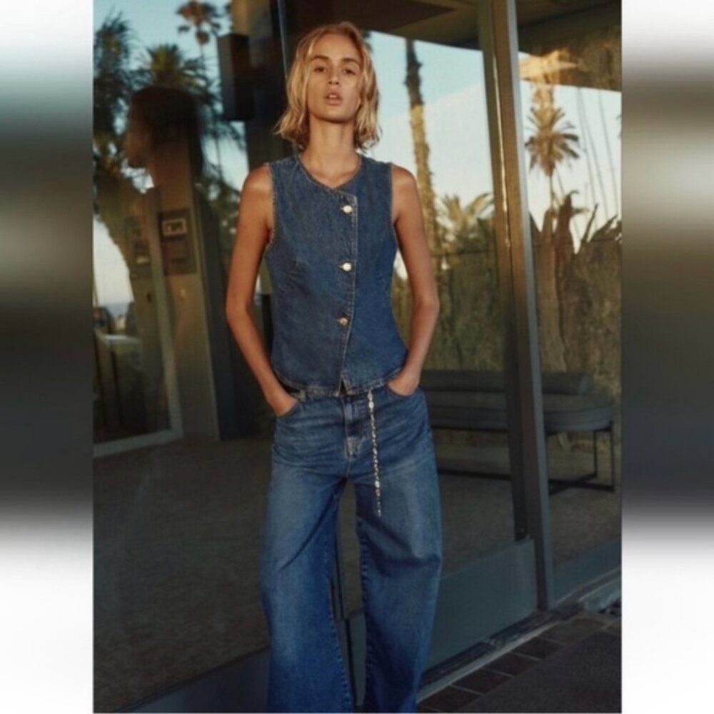 ZARA Z1975 DENIM VEST - Picture 5 of 5